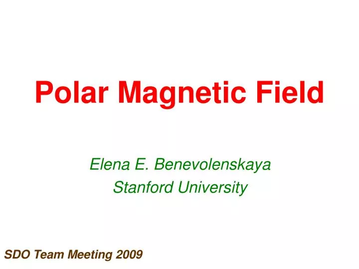 polar magnetic field