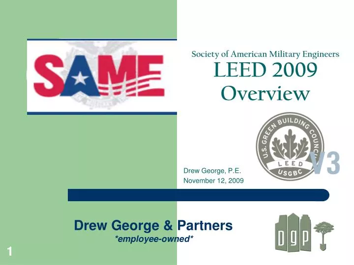 society of american military engineers leed 2009 overview