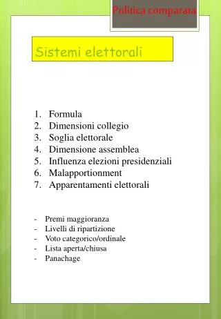 sistemi elettorali