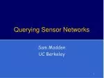 Querying Sensor Networks - slide 1