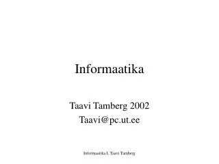 informaatika