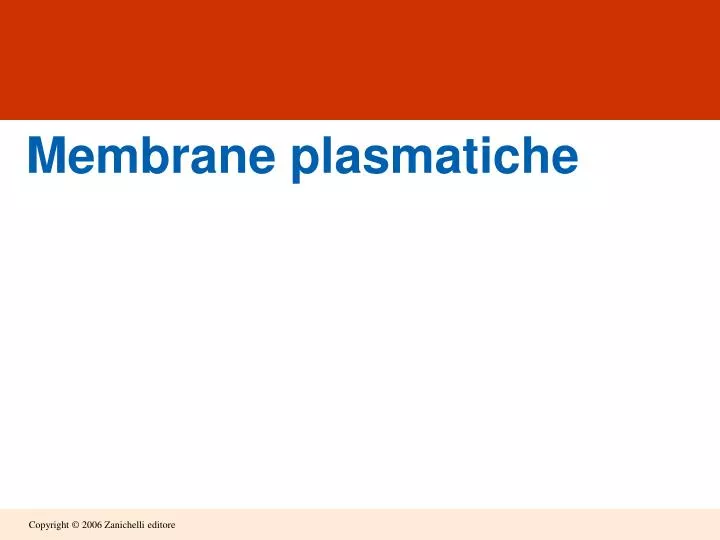 membrane plasmatiche
