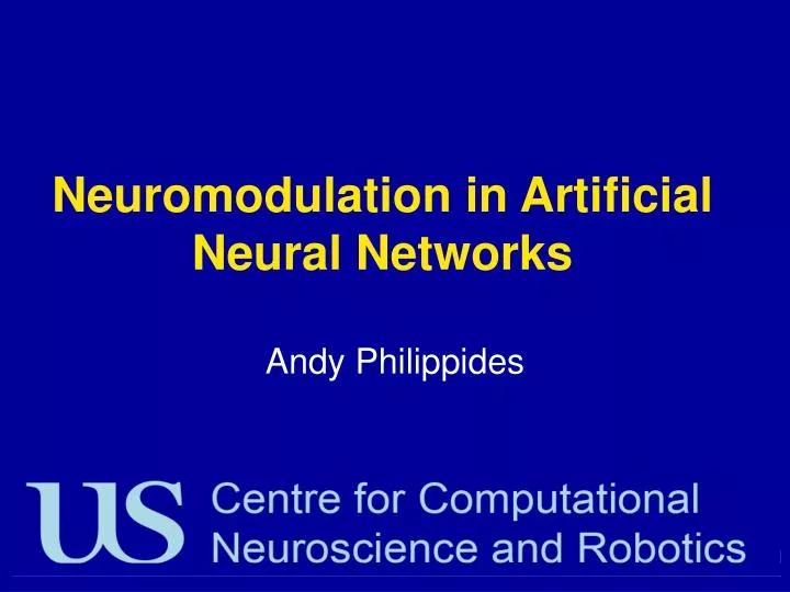 neuromodulation in artificial neural networks