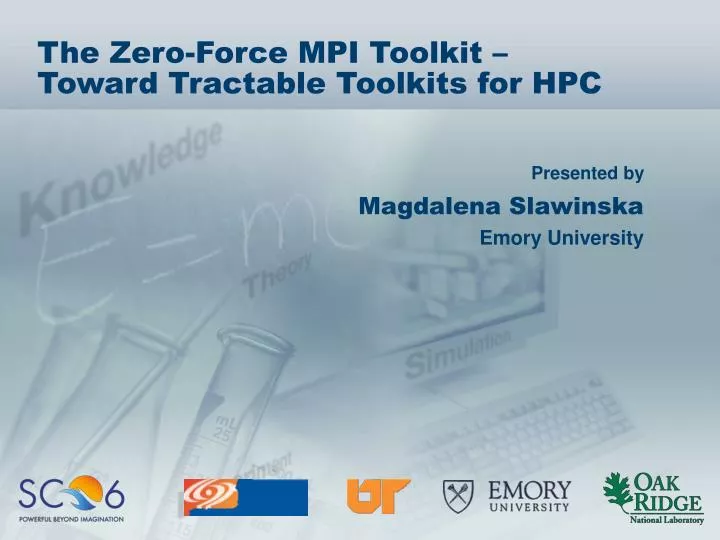 the zero force mpi toolkit toward tractable toolkits for hpc