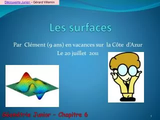 les surfaces