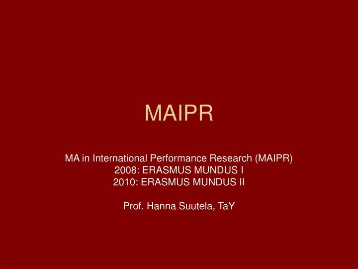 maipr