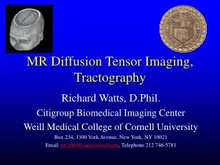 MR Diffusion Tensor Imaging, Tractography
