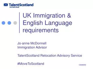 UK Immigration &amp; English Language requirements