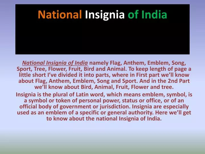 national insignia of india