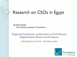 Research on CSOs in Egypt