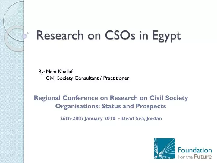 research on csos in egypt