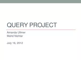 Query Project