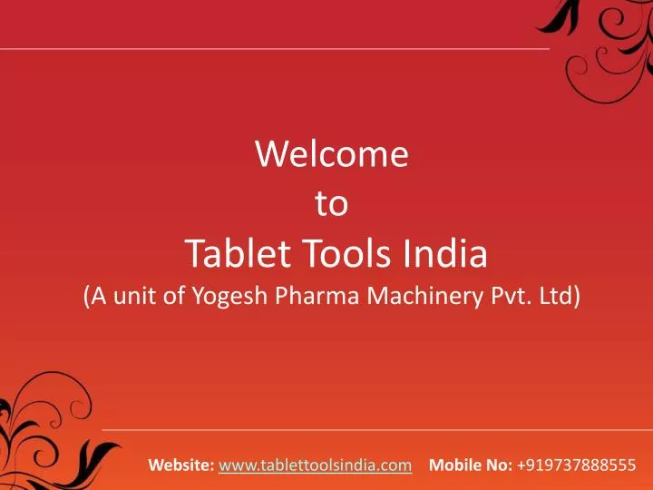 welcome to tablet tools india a unit of yogesh pharma machinery pvt ltd