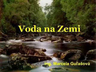 voda na zemi