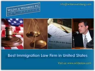 Best U.S. Immigration Law Firm Wildes and Weinberg