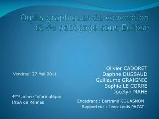 outils graphiques de conception et de d bogage sous eclipse