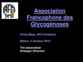 Association Francophone des Glycogénose s