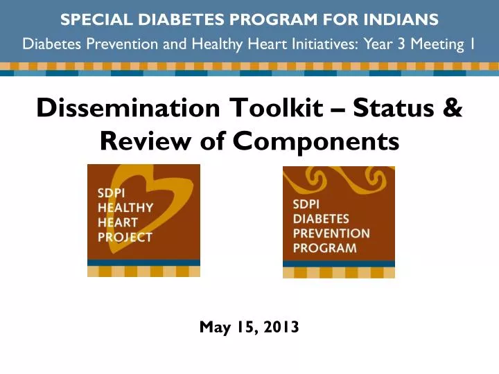 dissemination toolkit status review of components