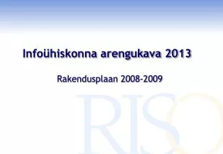 info hiskonna arengukava 2013