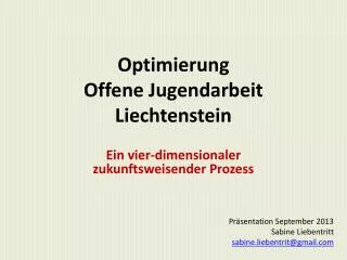 optimierung offene jugendarbeit liechtenstein