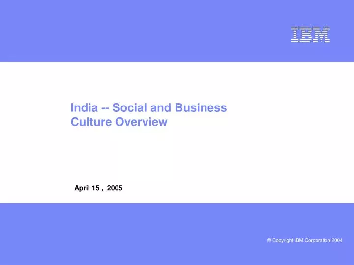india social and business culture overview