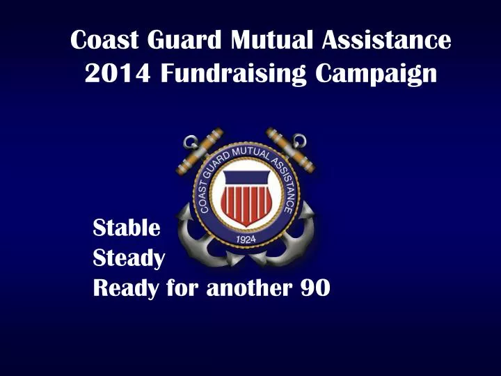 coast guard mutual assistance 2014 fundraising campaign