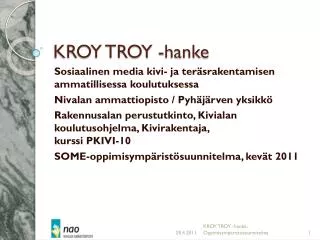 kroy troy hanke