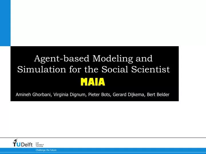 agent based modeling and simulation for the social scientist