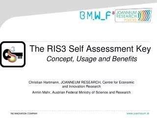 The RIS3 Self Assessment Key Concept, Usage and Benefits