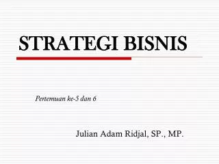 strategi bisnis