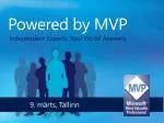 Powered by MVP - slide 1