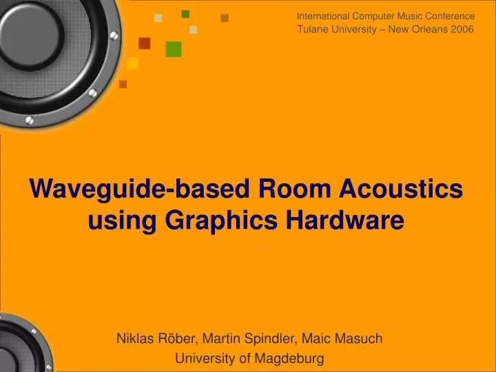 waveguide based room acoustics using graphics hardware
