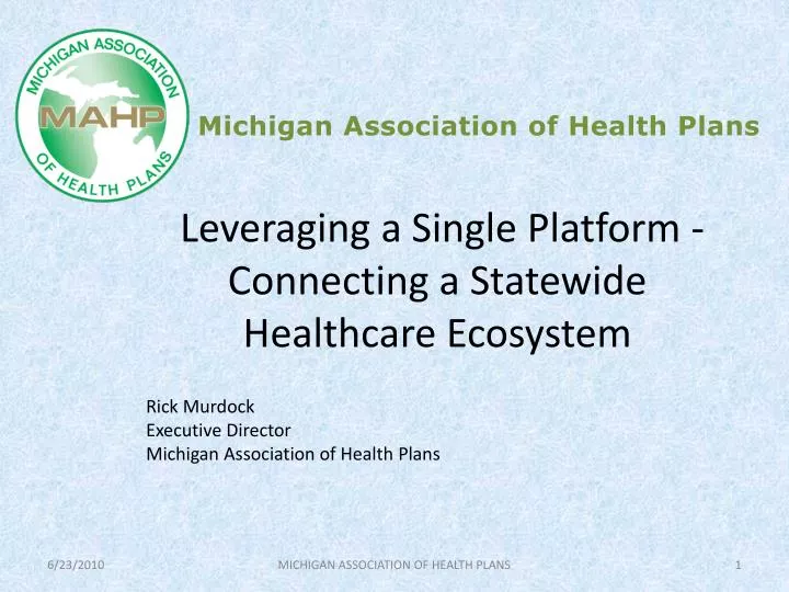 leveraging a single platform connecting a statewide healthcare ecosystem