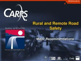 Rural and Remote Road Safety