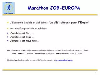 marathon job europa