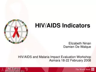 HIV/AIDS Indicators