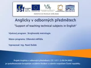 anglicky v odborn ch p edm tech support of teaching technical subjects in english