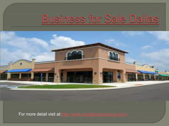 business for sale dallas
