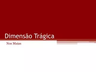 dimens o tr gica