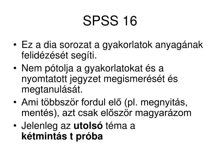 spss 16