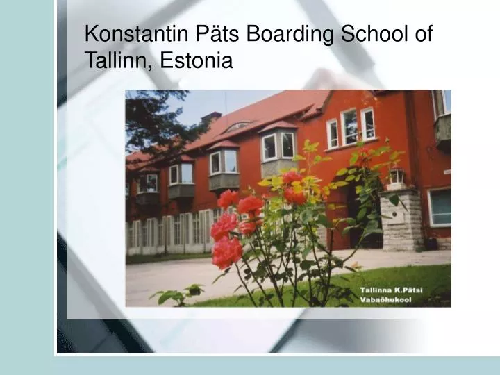 konstantin p ts boarding school of tallinn estonia