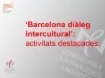 ‘Barcelona diàleg intercultural’: activitats destacades - slide 1