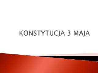 konstytucja 3 maja