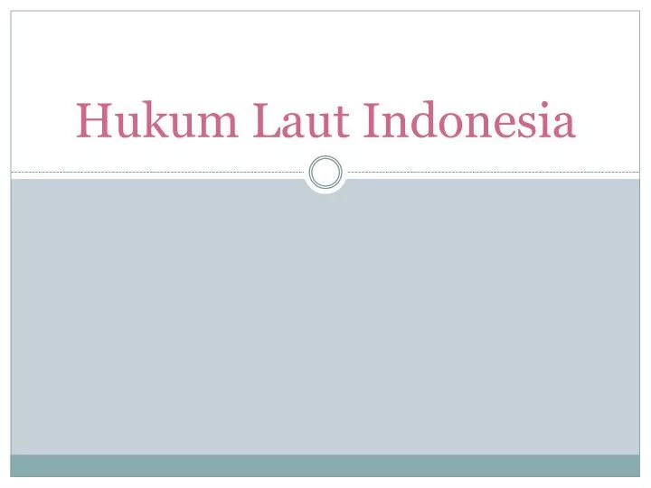 hukum laut indonesia