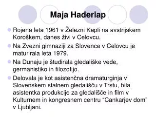 maja haderlap