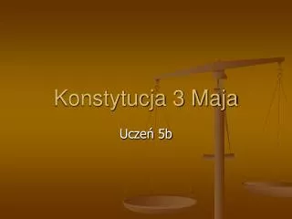 konstytucja 3 maja