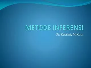 metode inferensi