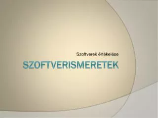szoftverek rt kel se