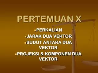 pertemuan x