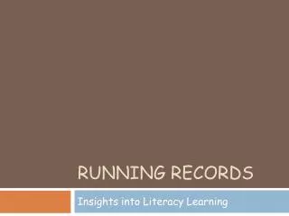 Running Records